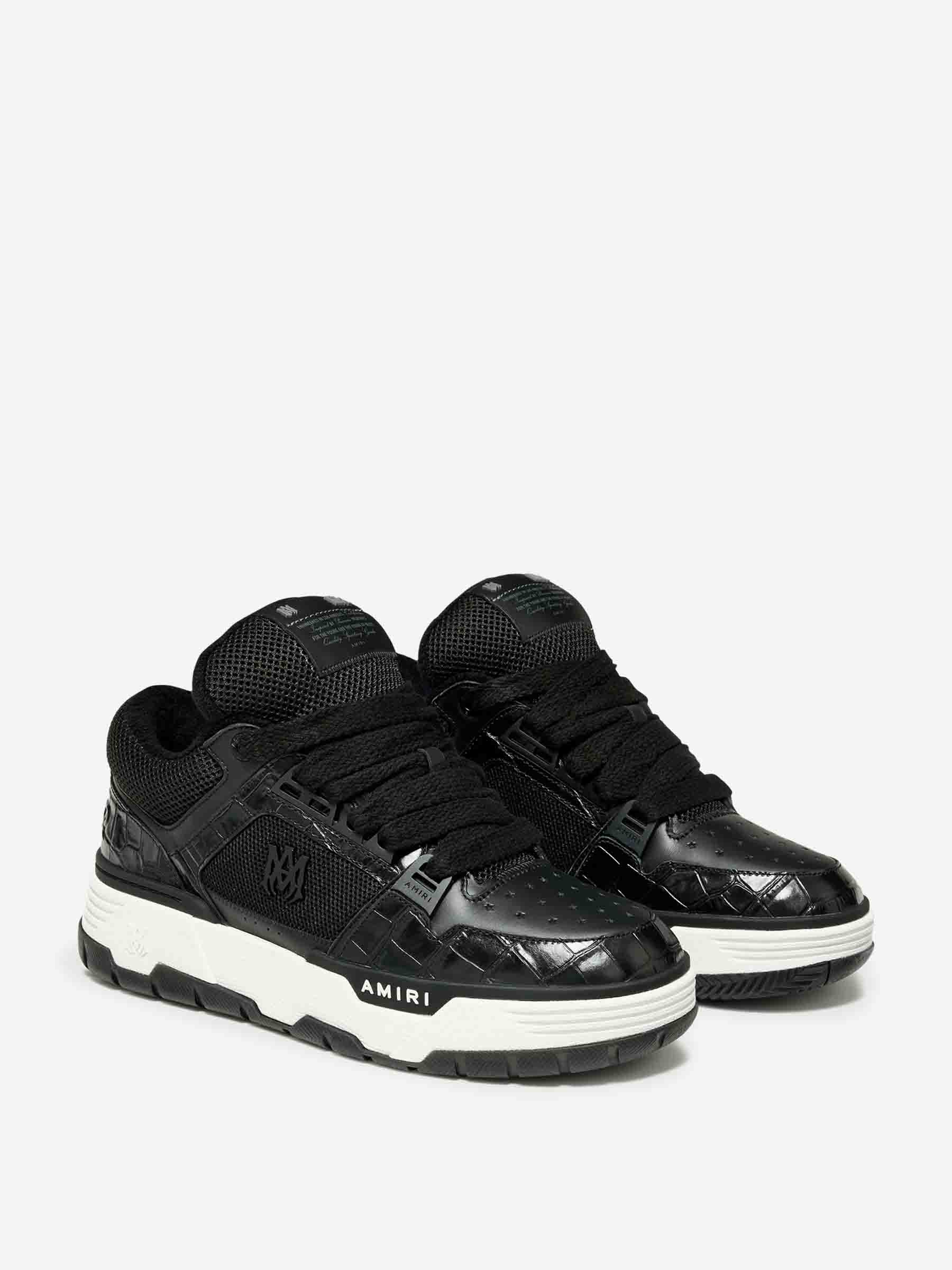 Amiri Hombre Barcelona Sneakers Croc Debossed Ma-1 color Negro sku 616-003305 01 - Foto 2