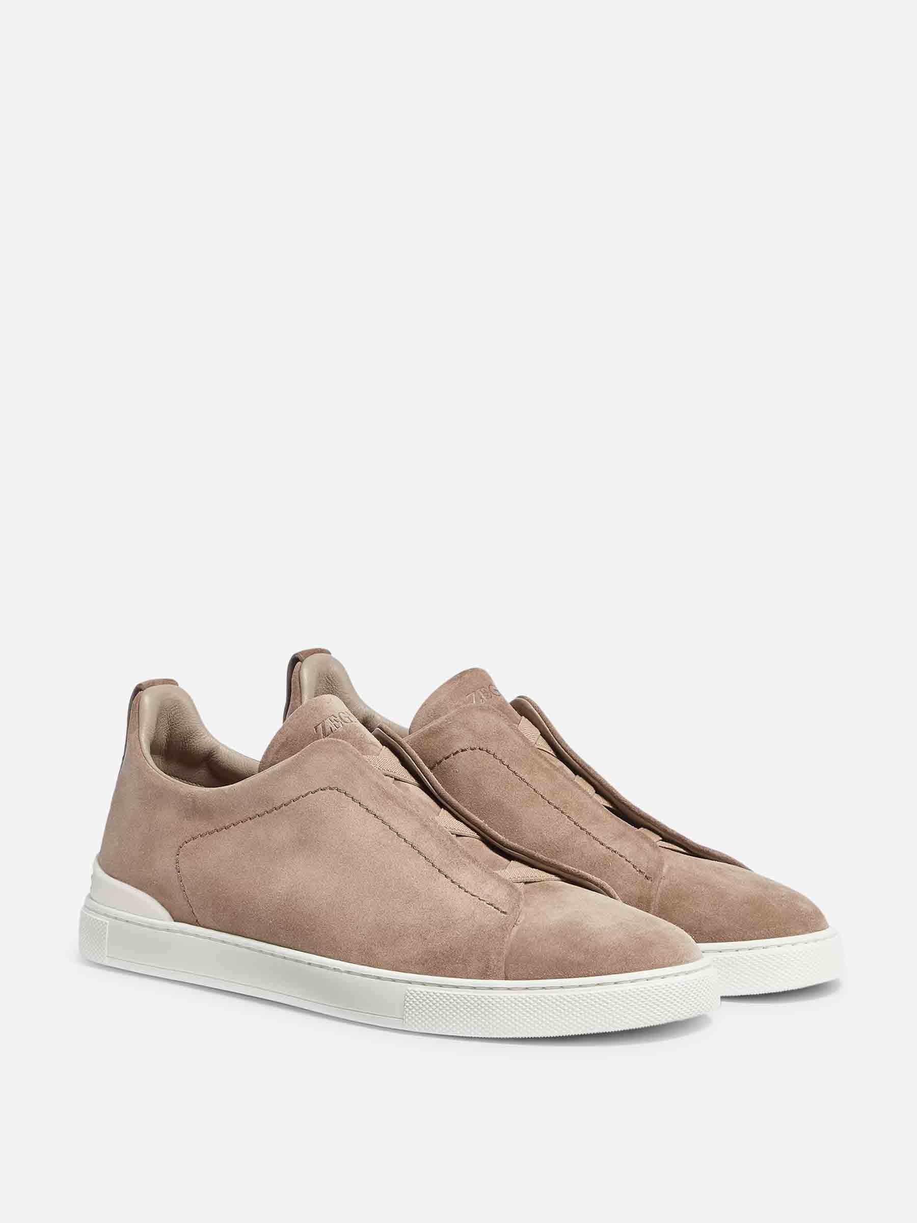Zegna Hombre Barcelona Sneakers Triple Stitch color Beige sku 616-003309 01 - Foto 1