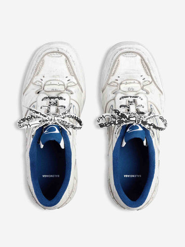 Balenciaga Mujer Barcelona zapatillas Hamptons Worn-out color Blanco sku 616-003339 01 - Foto 3