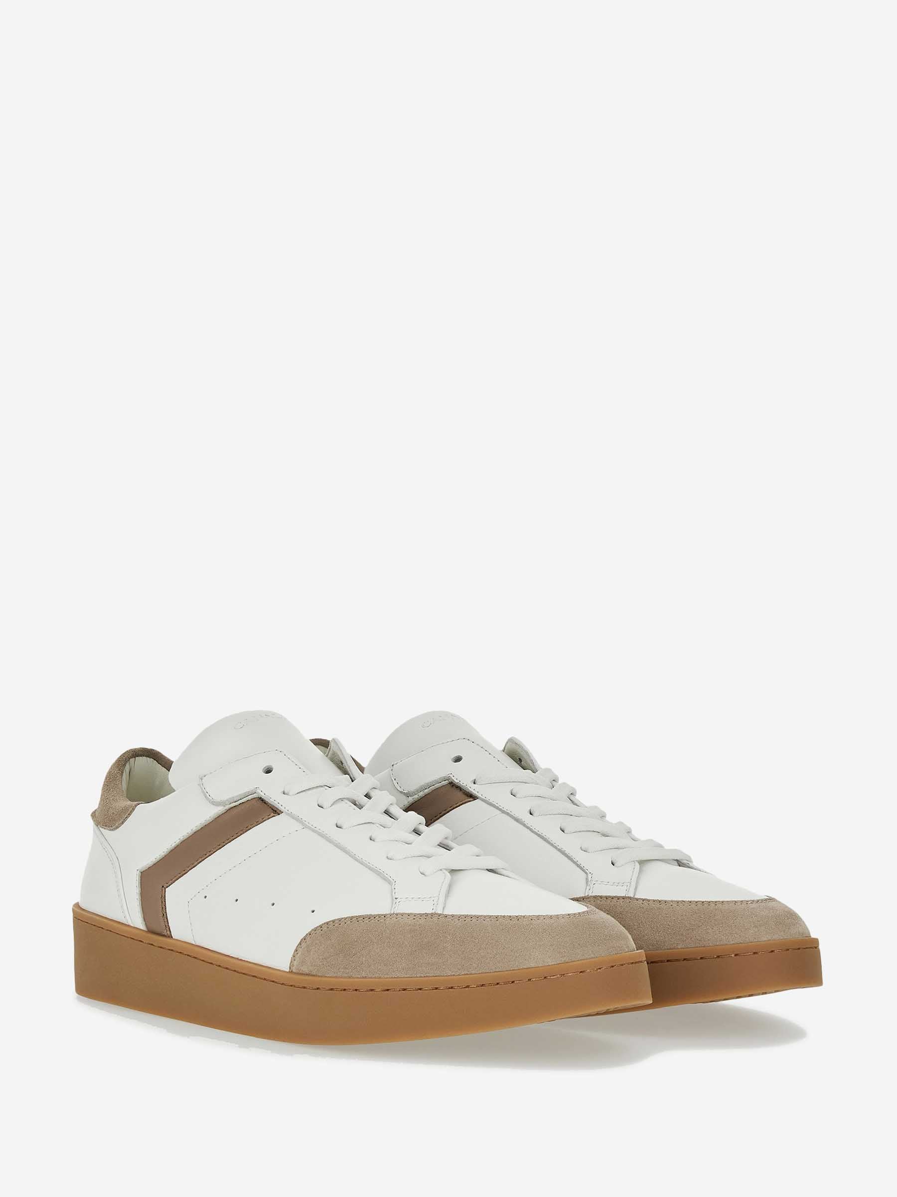 Canali Hombre Barcelona Sneakers Piel Derby color Beige sku 616-003341 01 - Foto 1