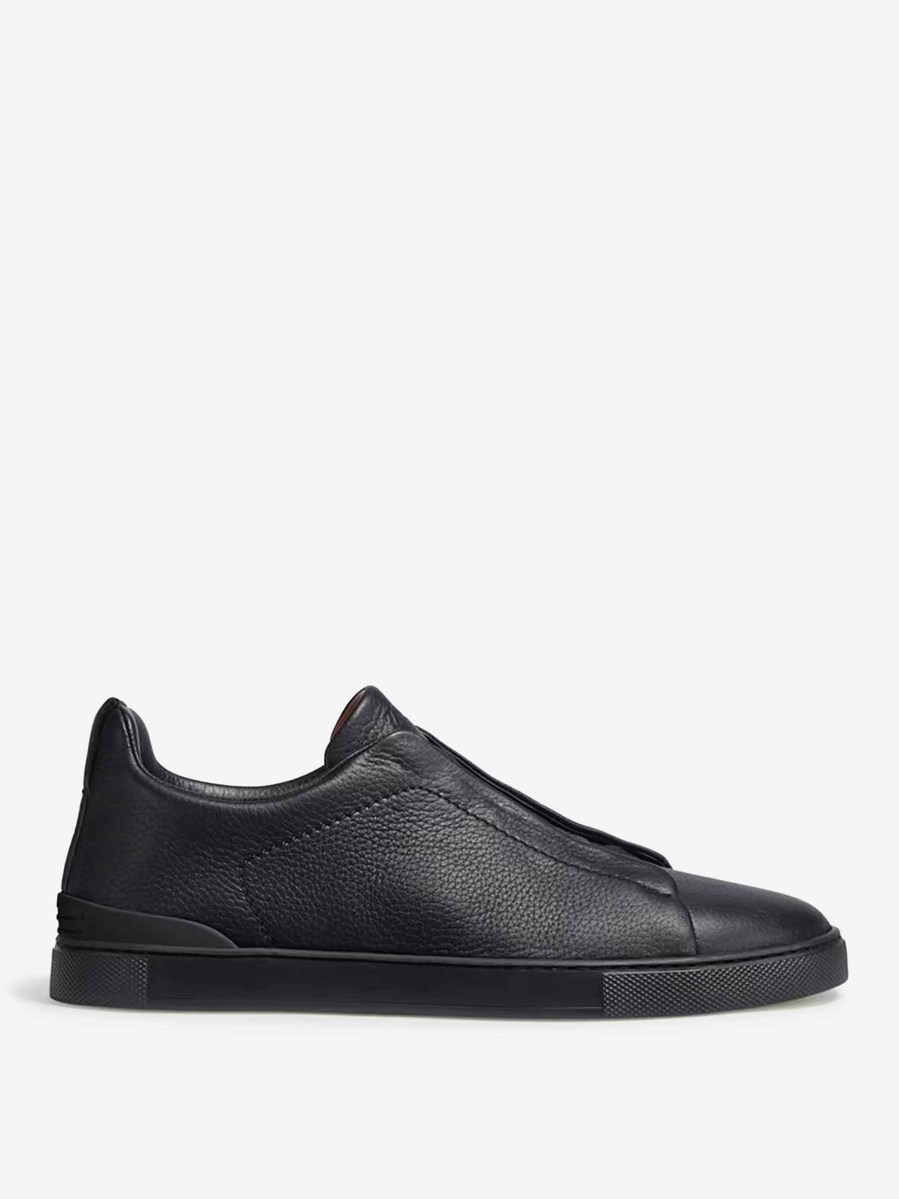 Zegna Hombre Barcelona Sneakers Triple Stitch color Negro sku 616-003343 01 - Foto 1
