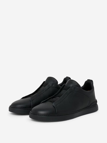 Zegna Hombre Barcelona zapatillas Triple Stitch color Negro sku 616-003343 01 - Foto 2