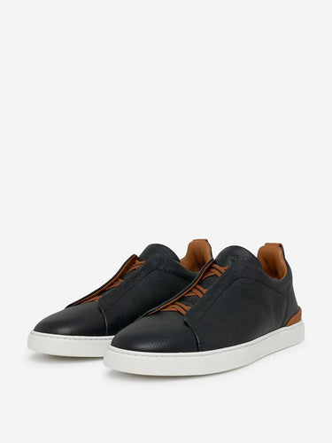 Zegna Hombre Barcelona zapatillas Triple Stitch color Negro sku 616-003343 03 - Foto 2