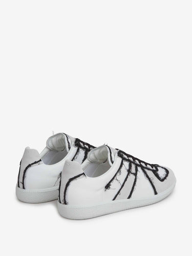 Maison Margiela Hombre Barcelona Sneakers Piel Ribete Contraste color Blanco sku 616-003361 01 - Foto 3