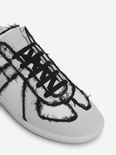 Maison Margiela Hombre Barcelona Sneakers Piel Ribete Contraste color Blanco sku 616-003361 01 - Foto 5