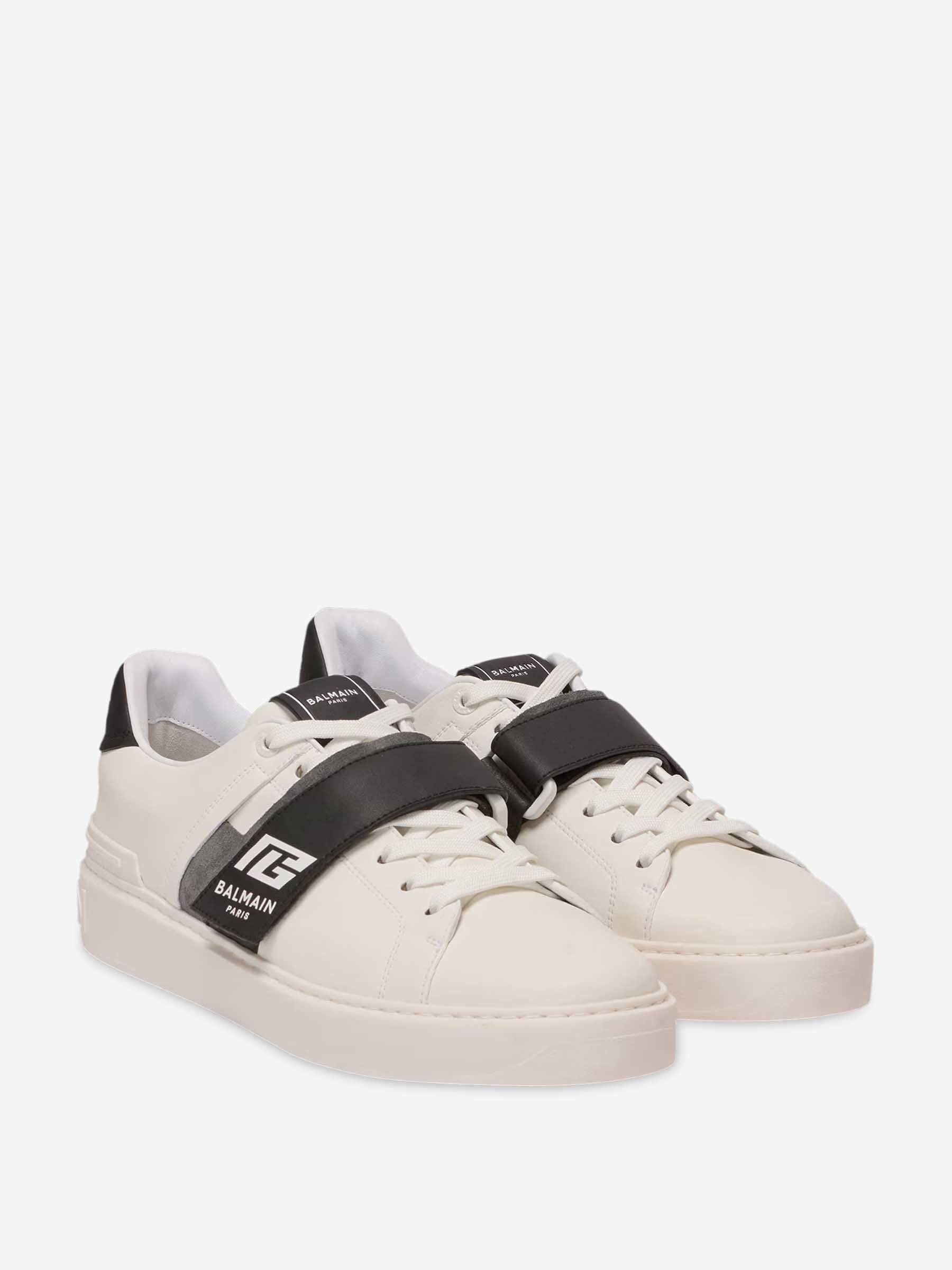 Balmain Hombre Barcelona Sneakers B-Court color Blanco Y Negro sku 616-003365 01 - Foto 2