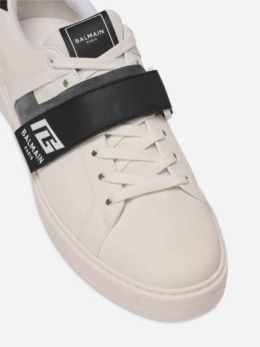 Balmain Hombre Barcelona Sneakers B-Court color Blanco Y Negro sku 616-003365 01 - Foto 4