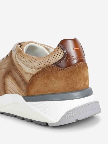 Santoni Hombre Barcelona Zapatillas deportivas Palermo en piel de becerro con suela de goma color Negro sku 616-003373 01 - Foto 3