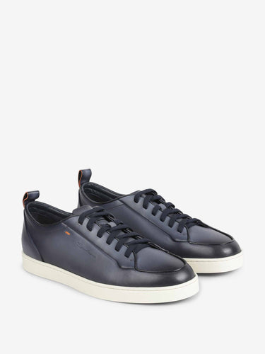 Santoni Hombre Barcelona Zapatillas Deportivas Piel color Azul Marino sku 616-003374 01 - Foto 2