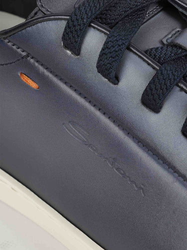 Santoni Hombre Barcelona Zapatillas Deportivas Piel color Azul Marino sku 616-003374 01 - Foto 5