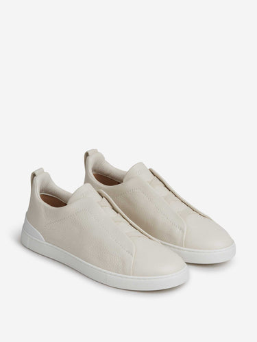 Zegna Hombre Barcelona zapatillas Triple Stitch color Crema sku 616-003393 01 - Foto 2