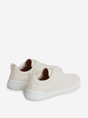 Zegna Hombre Barcelona zapatillas Triple Stitch color Crema sku 616-003393 01 - Foto 3
