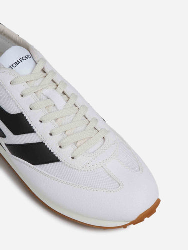 Tom Ford Hombre Barcelona zapatillas Suede Mick color Blanco sku 616-003401 01 - Foto 5