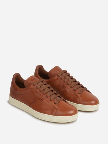 Tom Ford Hombre Barcelona zapatillas Piel Lisa color Marrón sku 616-003403 01 - Foto 2