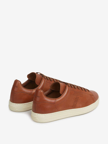 Tom Ford Hombre Barcelona zapatillas Piel Lisa color Marrón sku 616-003403 01 - Foto 3