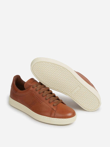 Tom Ford Hombre Barcelona zapatillas Piel Lisa color Marrón sku 616-003403 01 - Foto 4