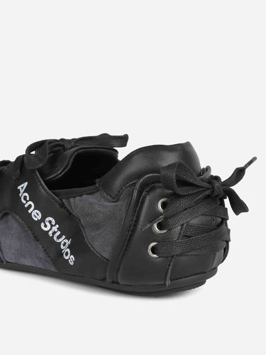 Acne Studios Hombre Barcelona zapatillas Piel Lazos color Negro sku 616-003404 02 - Foto 4