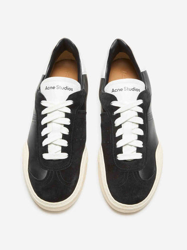 Acne Studios  Barcelona zapatillas Leather color Blanco Y Negro sku 616-003405 01 - Foto 2