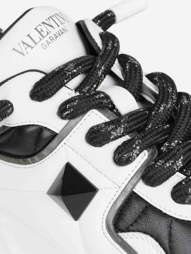 Valentino Garavani Hombre Barcelona zapatillas One Stud color Blanco Y Negro sku 616-003417 01 - Foto 5