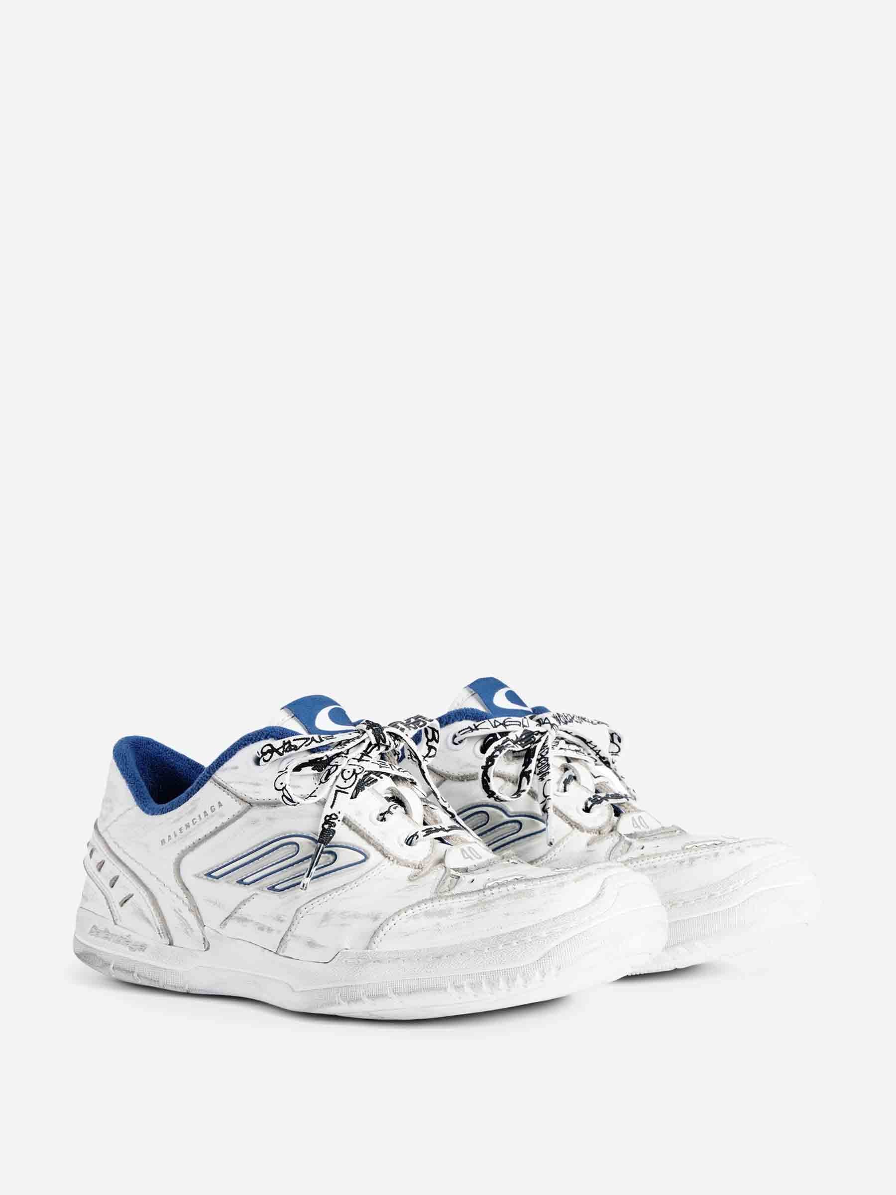 Balenciaga Hombre Barcelona zapatillas Hamptons Worn-out color Blanco sku 616-003486 01 - Foto 2
