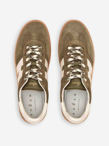 Hogan Hombre Barcelona zapatillas Cool color Verde Militar sku 616-003521 03 - Foto 4