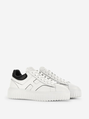 Hogan Hombre Barcelona zapatillas H-Stripes color Blanco Y Negro sku 616-003522 01 - Foto 2