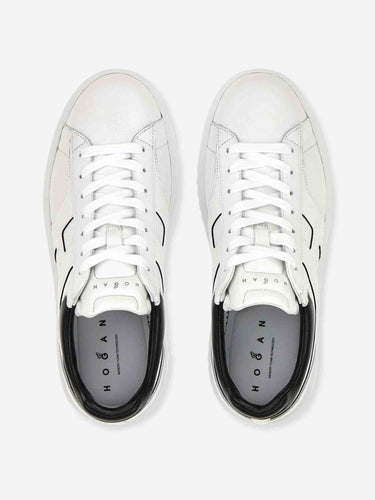 Hogan Hombre Barcelona zapatillas H-Stripes color Blanco Y Negro sku 616-003522 01 - Foto 4