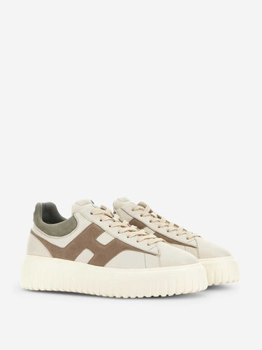 Hogan Hombre Barcelona zapatillas H-Stripes color Beige sku 616-003523 01 - Foto 2