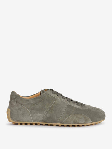 Tod's Hombre Barcelona zapatillas Suede color Verde Militar sku 616-003530 03 - Foto 1
