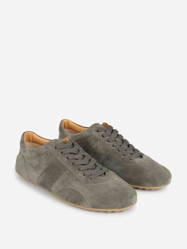 Tod's Hombre Barcelona zapatillas Suede color Verde Militar sku 616-003530 03 - Foto 2