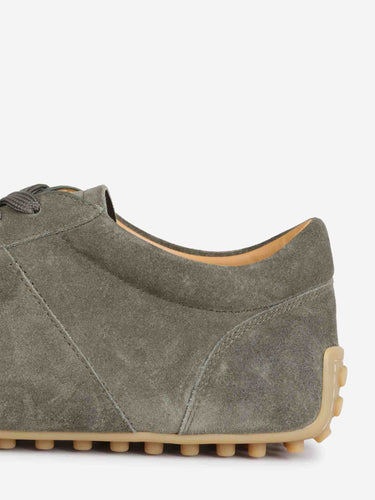 Tod's Hombre Barcelona zapatillas Suede color Verde Militar sku 616-003530 03 - Foto 3