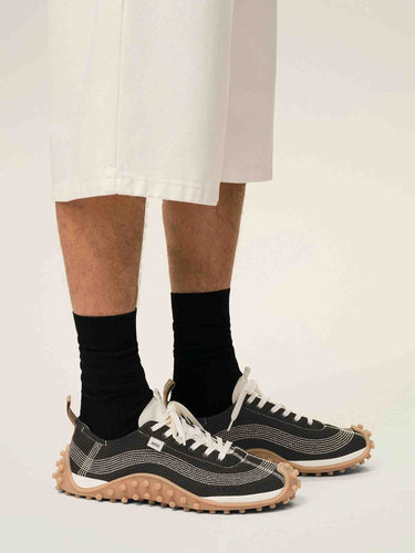 Ami Paris Hombre Barcelona Zapatillas Deportivas Mirage color Blanco Y Negro sku 616-003557 02 - Foto 3