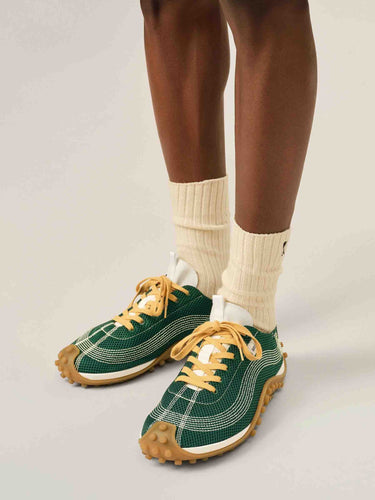 Ami Paris Hombre Barcelona Zapatillas Deportivas Mirage color Verde Oscuro sku 616-003557 03 - Foto 3