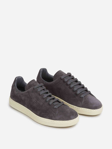 Tom Ford Hombre Barcelona Zapatillas Deportivas Ante color Gris Antracita sku 616-003560 01 - Foto 2