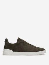 Zegna Hombre Barcelona Zapatillas Deportivas Ante color Marrón Oscuro sku 616-003584 01 - Foto 1