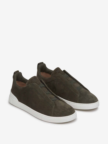 Zegna Hombre Barcelona Zapatillas Deportivas Ante color Marrón Oscuro sku 616-003584 01 - Foto 2