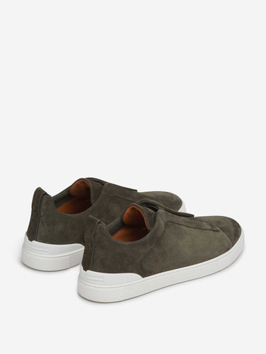 Zegna Hombre Barcelona Zapatillas Deportivas Ante color Marrón Oscuro sku 616-003584 01 - Foto 3