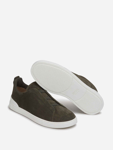 Zegna Hombre Barcelona Zapatillas Deportivas Ante color Marrón Oscuro sku 616-003584 01 - Foto 4