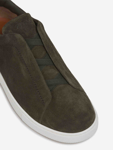 Zegna Hombre Barcelona Zapatillas Deportivas Ante color Marrón Oscuro sku 616-003584 01 - Foto 5