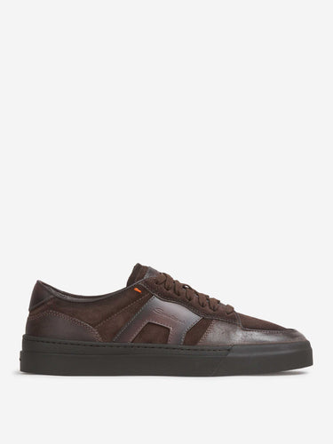 Santoni Hombre Barcelona Zapatillas Deportivas Ante color Marrón Oscuro sku 616-003603 01 - Foto 1