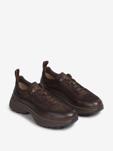 Santoni Hombre Barcelona Zapatillas Easy Bounce color Marrón Oscuro sku 616-003606 01 - Foto 2