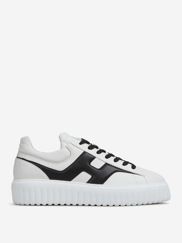 Hogan Hombre Barcelona Zapatillas Deportivas H-Stripes color Blanco Y Negro sku 616-003614 01 - Foto 1