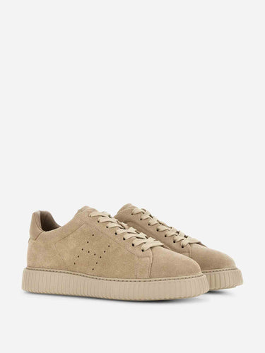 Hogan Hombre Barcelona Zapatillas Deportivas H-Stripes color Beige sku 616-003637 01 - Foto 2