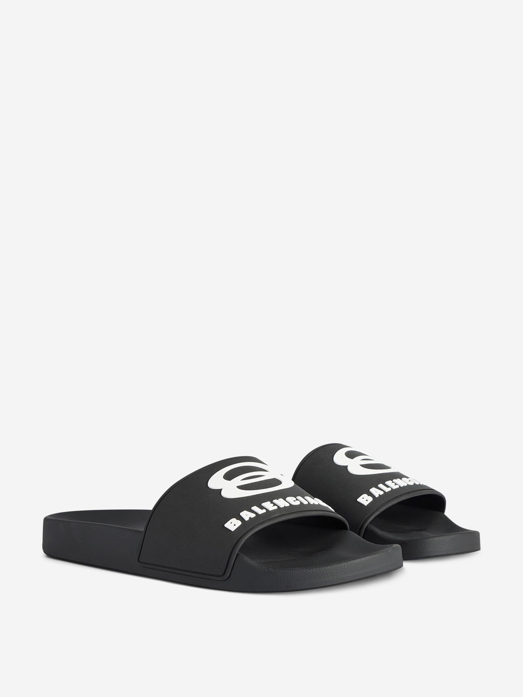 Balenciaga Hombre Barcelona Chanclas Pool Slide color Negro sku 617-000138 01 - Foto 1