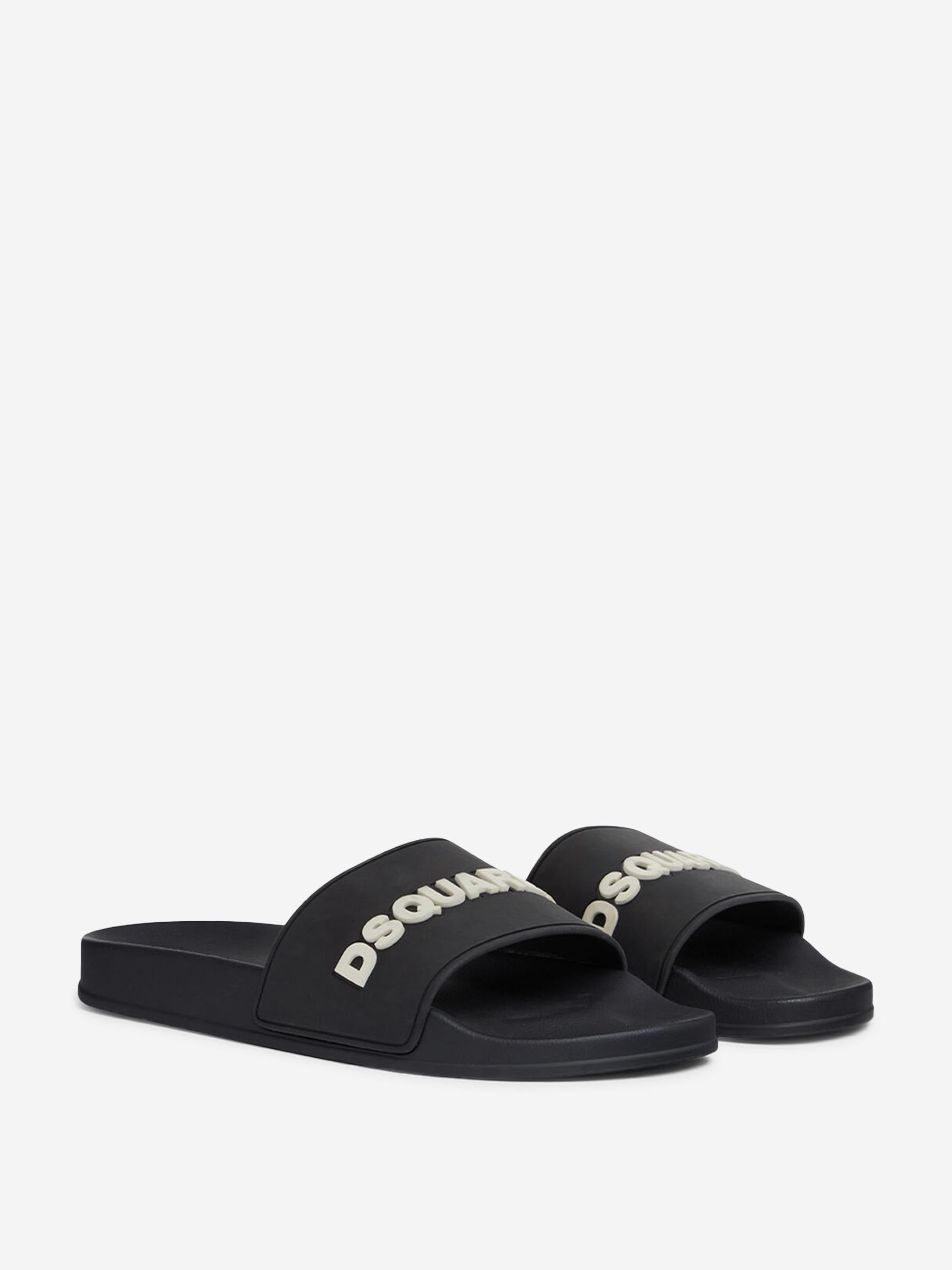 Dsquared2 Hombre Barcelona Sandalias Goma Logo color Negro sku 617-000144 01 - Foto 2