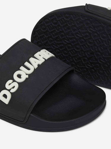 Dsquared2 Hombre Barcelona Sandalias Goma Logo color Negro sku 617-000144 01 - Foto 4