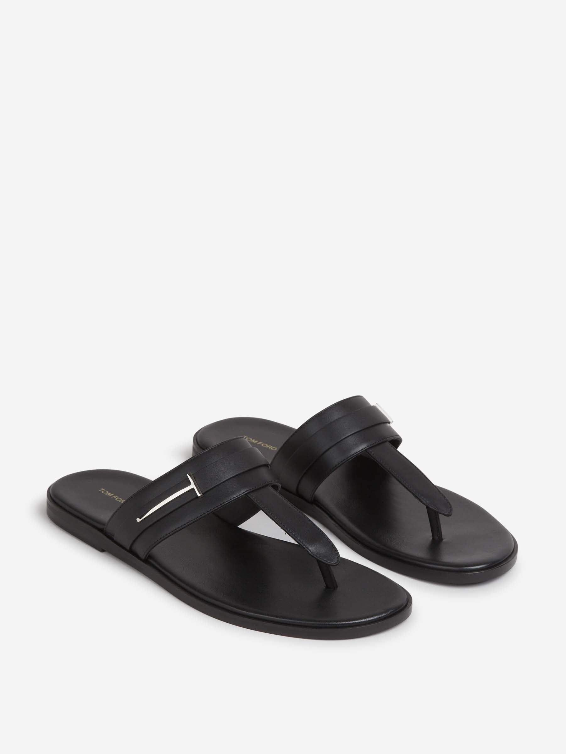 Tom Ford Hombre Barcelona Sandalias Piel T color Negro sku 617-000145 01 - Foto 2