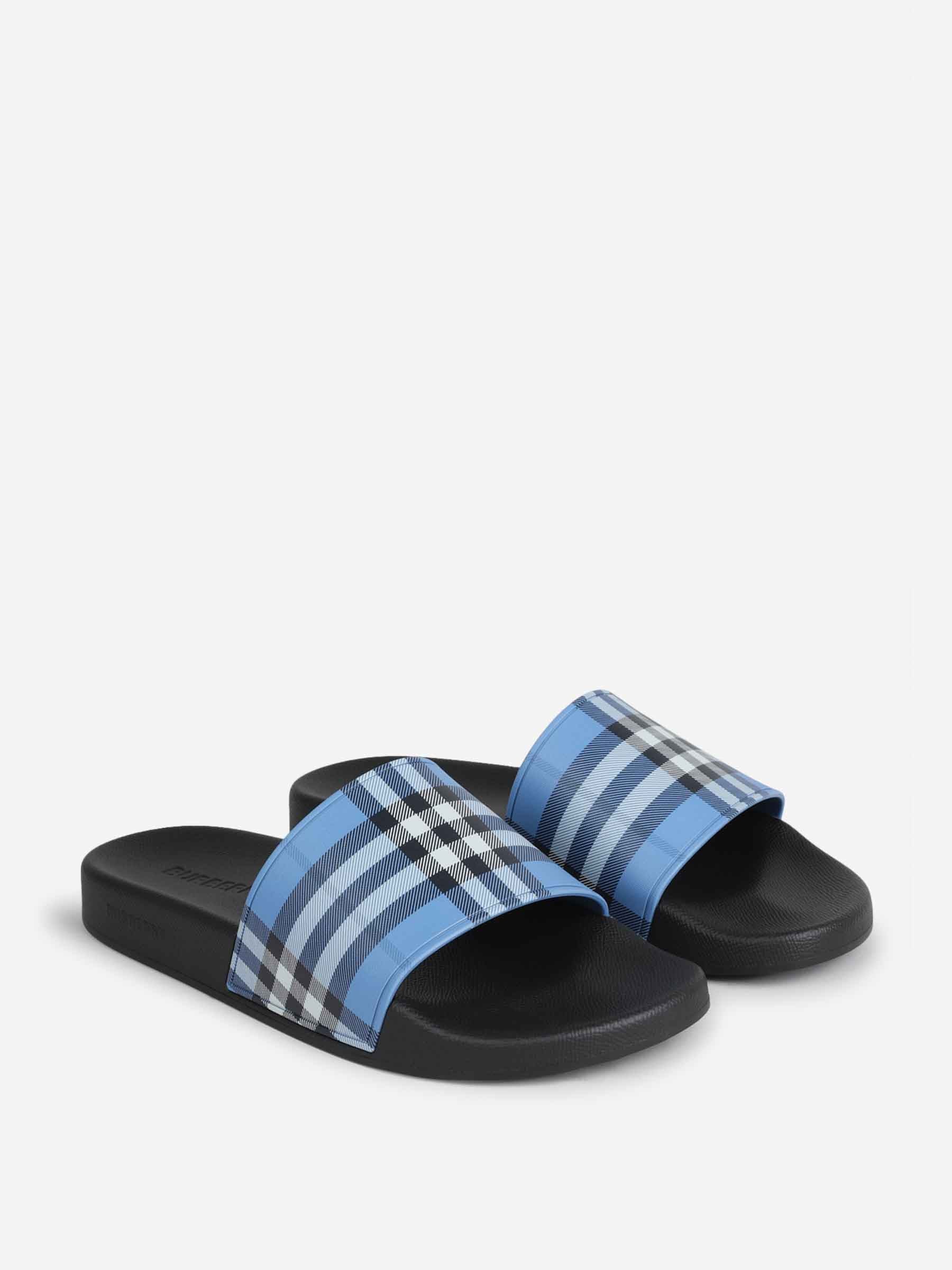 Burberry Hombre Barcelona Chanclas Check color Azul sku 617-000153 01 - Foto 2