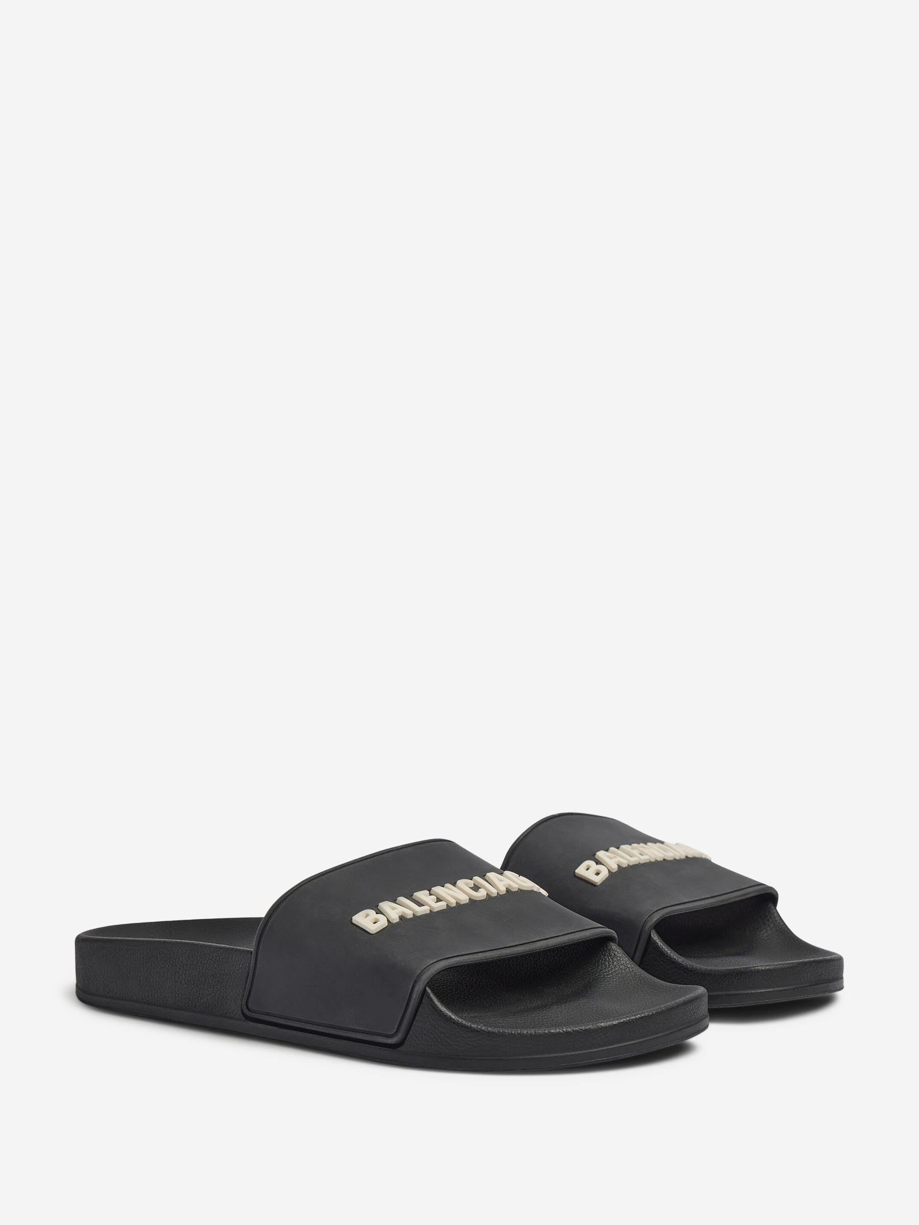 Balenciaga Hombre Barcelona Chanclas Pool Slide color Negro sku 617-000154 01 - Foto 2