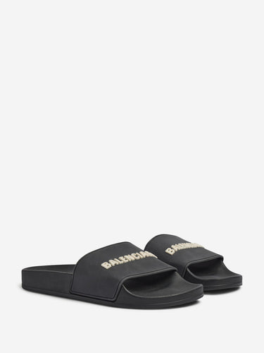 Balenciaga Hombre Barcelona Chanclas Pool Slide color Negro sku 617-000154 01 - Foto 2